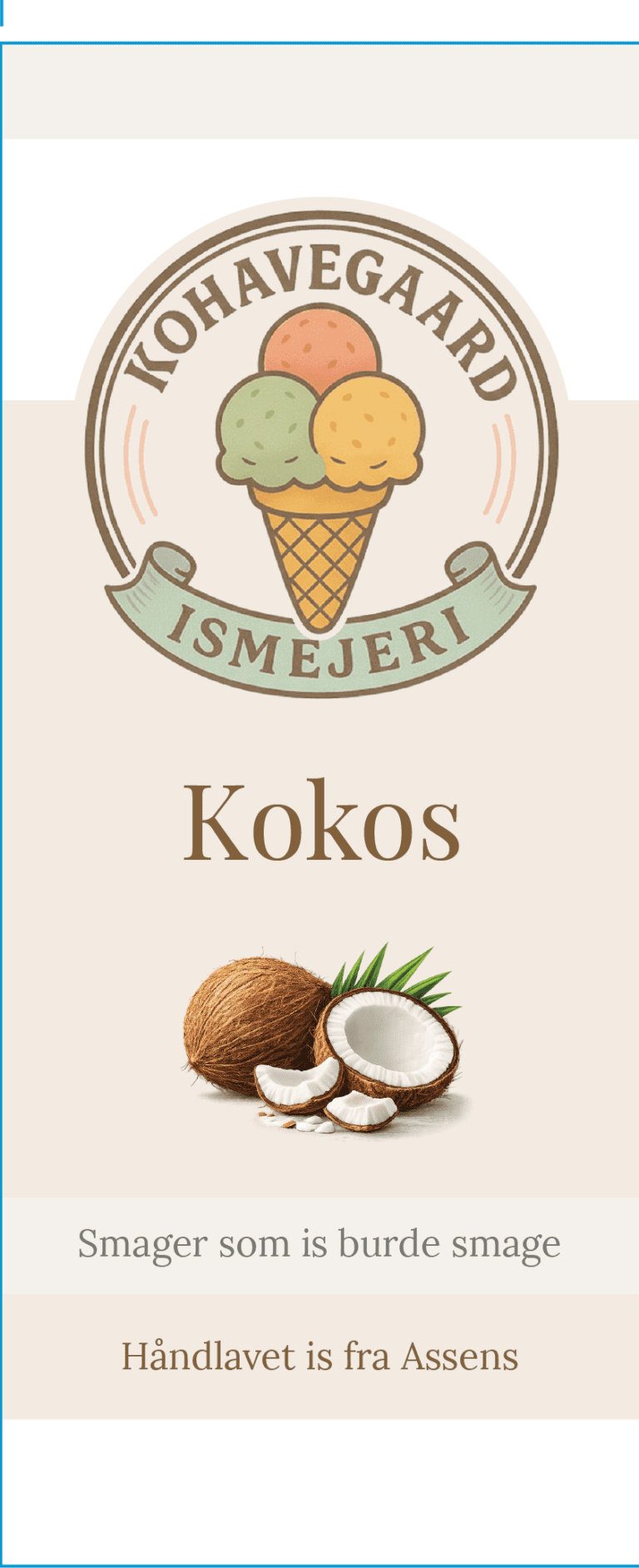 Kokos · etiketmotiv