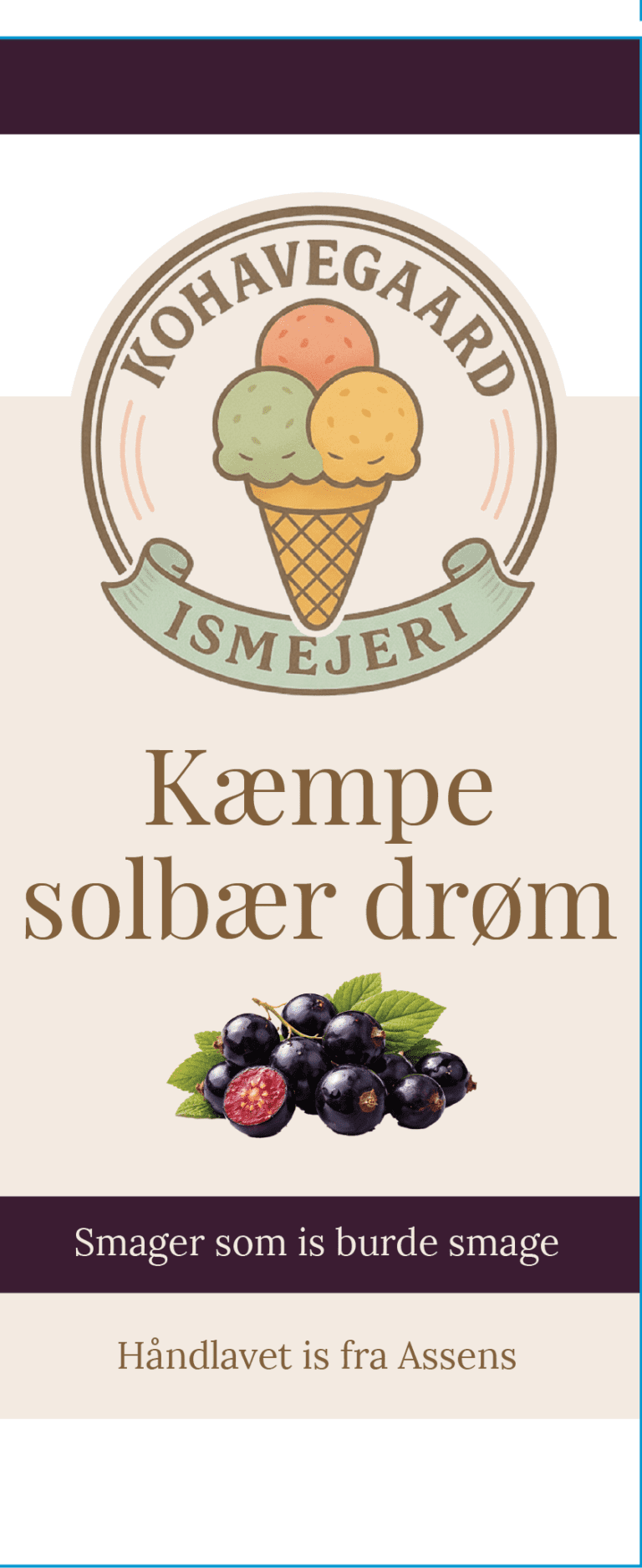 Solbær drøm · etiketmotiv