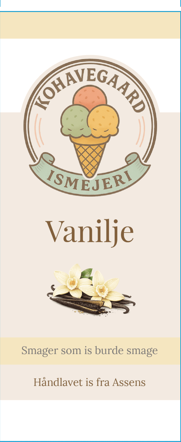 Vanilje · etiketmotiv