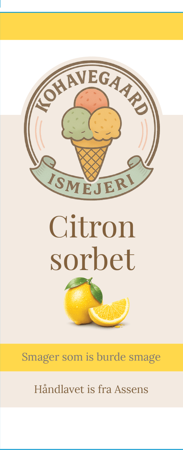 Citron sorbet · etiketmotiv